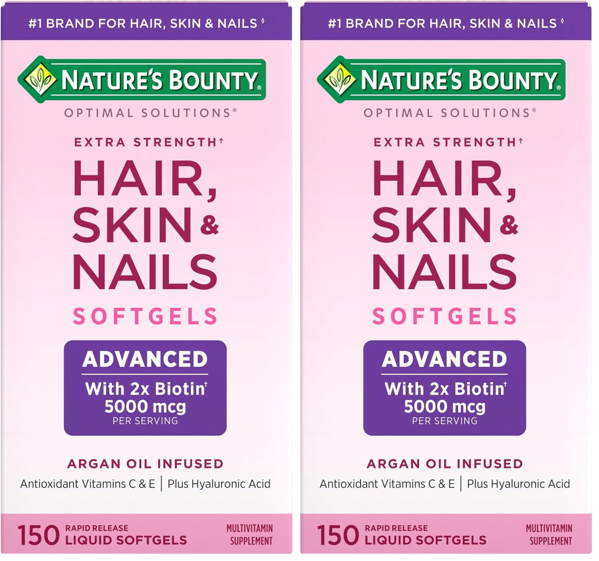 Nature's Bounty Advanced Hair, Skin & Nails, 150 Rapid Release Softgels