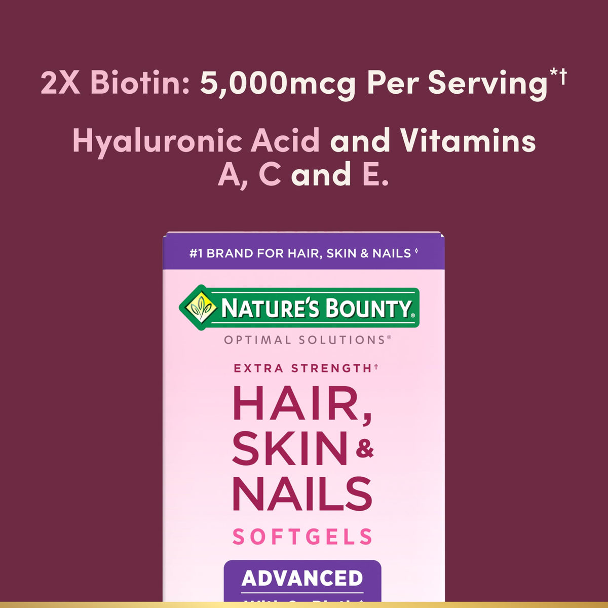 Nature's Bounty Advanced Hair, Skin & Nails, 150 Rapid Release Softgels
