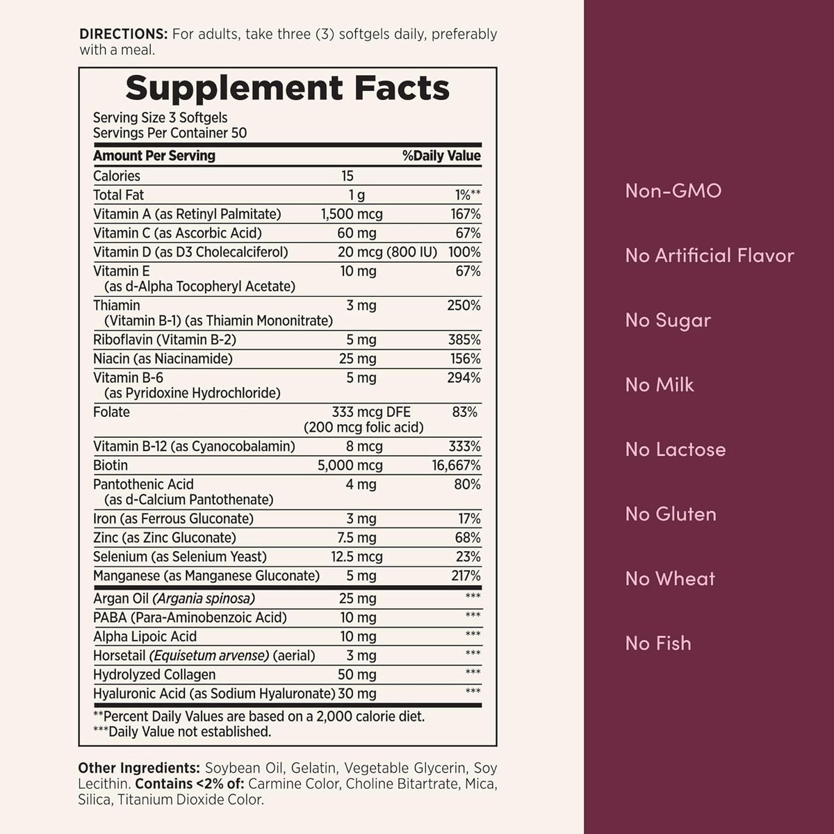 Nature's Bounty Advanced Hair, Skin & Nails, 150 Rapid Release Softgels