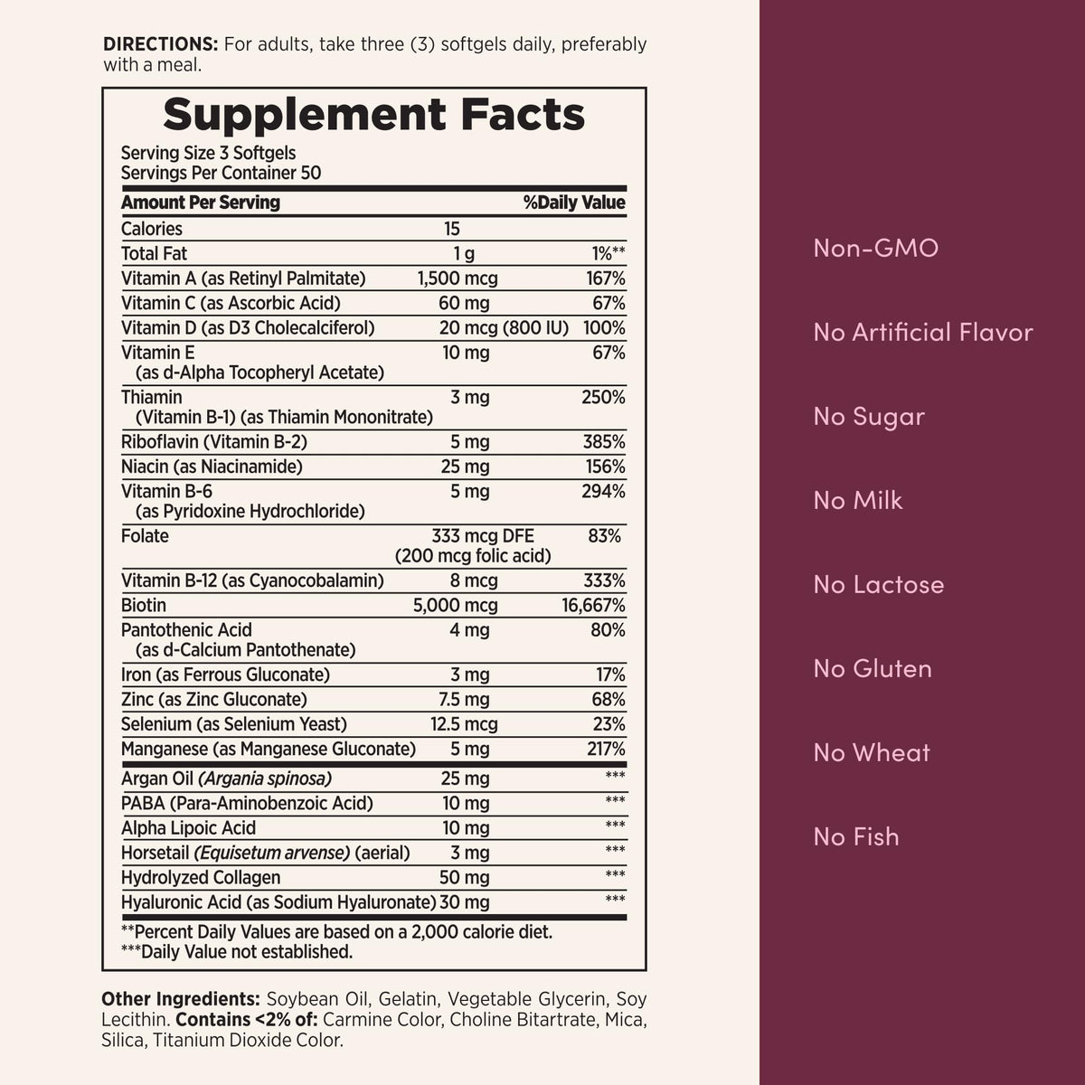 Nature's Bounty Advanced Hair, Skin & Nails, 150 Rapid Release Softgels