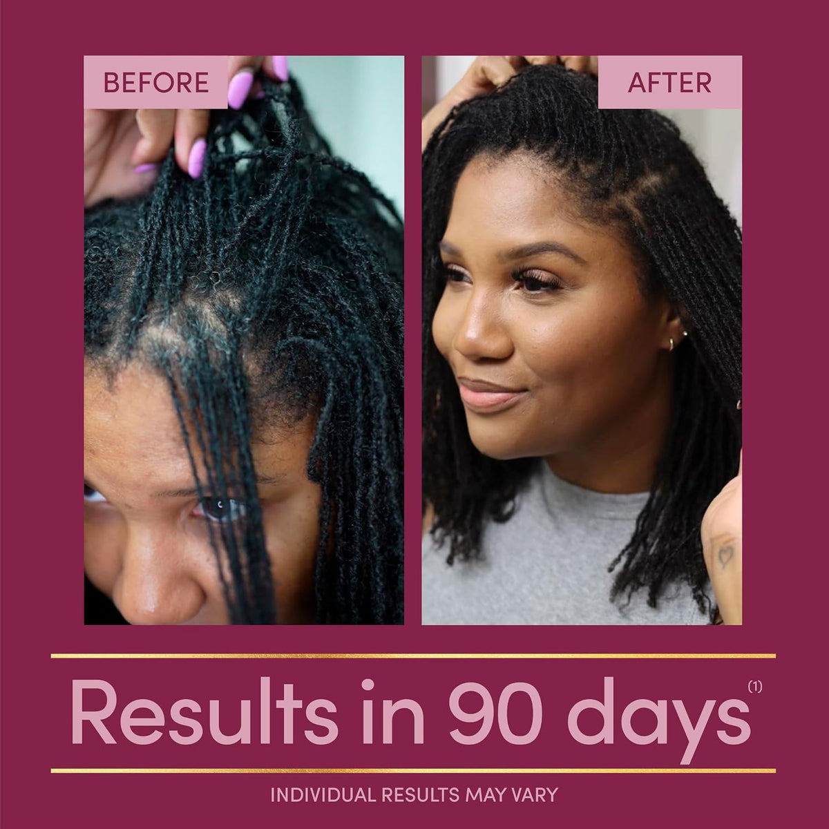 Nature's Bounty Optimal Solutions Hair Growth Vitamin Supplement, 30 Count